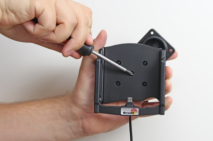 Brodit Aktiv-teline USB-kaapelilla ja tupakansytyttimen adapterilla, Samsung Galaxy Note 5 