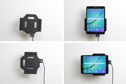 Brodit Aktiivinen pidike USB-kaapelilla ja tupakansytyttimen adapterilla, Samsung Galaxy Tab S2 8.0 SM-T713 /SM-T719 