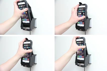 Brodit aktiivinen pidike USB-kaapelilla ja tupakansytyttimen adapterilla, Apple iPhone 6 Plus 