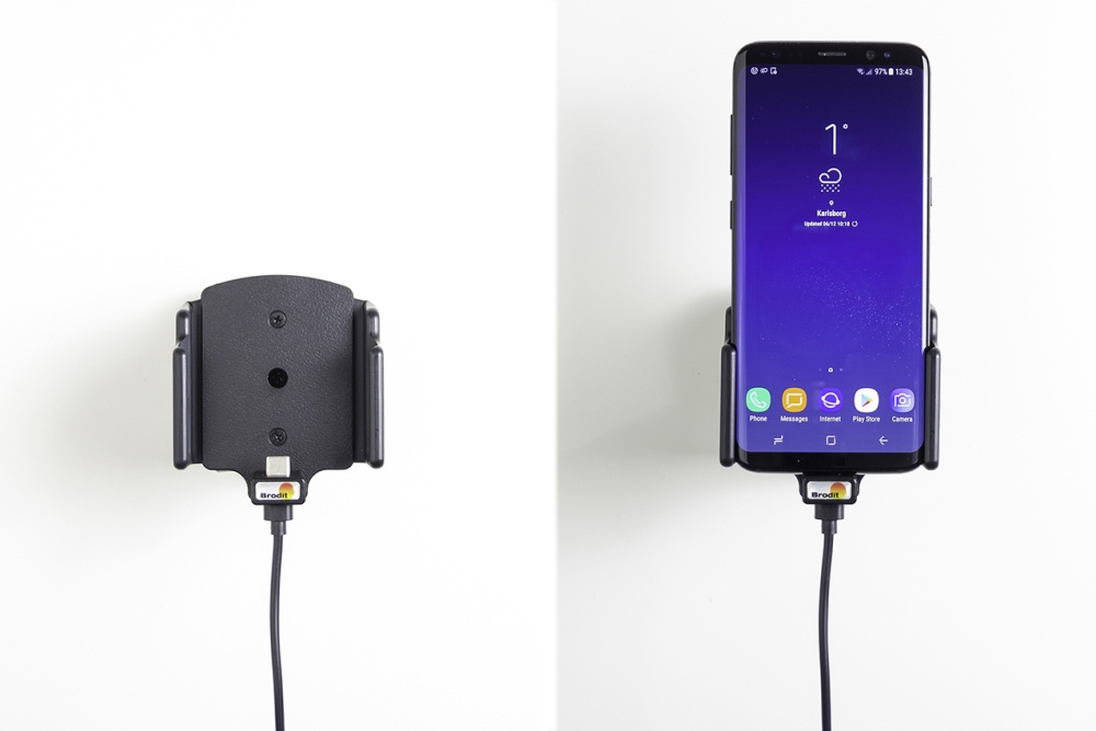 Brodit Aktiv-teline tupakansytyttimellä, Samsung Galaxy S24 SM-S921B/DS/S25