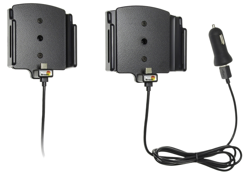 Brodit aktiivinen pidike USB-kaapelilla ja tupakansytyttimen adapterilla, Samsung Galaxy S24 Ultra SM-S928B/DS/S24+ SM-S926B/DS/S25 Ultra/S25+