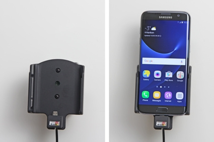 Brodit aktiivinen pidike USB-kaapelilla ja tupakansytyttimen adapterilla, Samsung Galaxy S7 Edge 