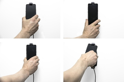 Brodit Aktiivinen pidike USB-kaapelilla ja tupakansytyttimen adapterilla, Samsung Galaxy S10/S8/S9