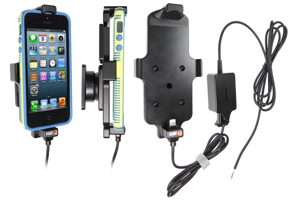 Brodit Aktiv-teline kiinteään asennukseen, Apple iPhone 5/5C/5S/SE