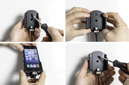 Brodit Aktiivinen pidike kiinteään asennukseen, Apple iPhone 5/5C/5S/SE