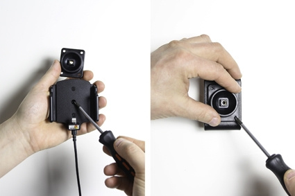 Brodit Aktiv-teline pysyvään asennukseen, Apple iPhone 6/6S/7/8/SE 2nd Gen 2020/X/Xs