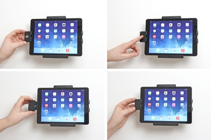 Brodit Kiinnitin avainlukolla, Apple iPad 5th Gen (A1822, A1823)/9.7 6th Gen (A1893, A1954)/9.7 New/Air (A1474, A1475, A1476)