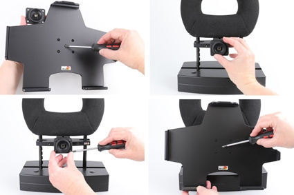 Brodit Passiivinen pidike pallonivelellä, Apple iPad Air 13 2024  (A2898, A2899, A2900)/Air 13 2025 M3 (A3268, A3268, A2371)/Pro 12,9 2018 (A1876, A1895, A1983, A2014)/Pro 12.9 2020 (A2069, A2232, A2229)/Pro 12.9 5th Gen 2021 (A2378, A2379, A2461)/Pro 12.