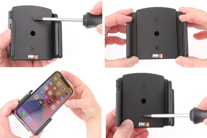 Brodit Passiivinen pidike pallonivelellä, Apple iPhone 12/12 Pro/13/13 Pro/14 Pro/15/15 Pro/16/16 Pro/16e