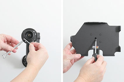 Brodit Passiivinen pidike pallonivelellä, Apple iPad Mini 6th Gen (A2567, A2568, A2569)/7th Gen 2024 (A2995, A2996)