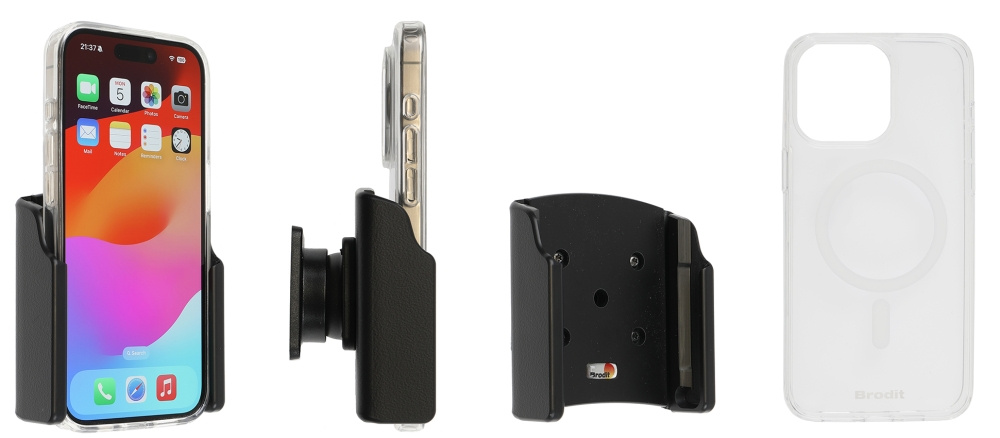 Brodit Mobiliskal passiivisella pidikkeellä, Apple iPhone 15 Pro 