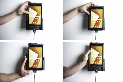 Brodit Aktiivinen pidike tupakansytyttimellä, Samsung Galaxy Tab Active 2 SM-T390/SM-T395/3 SM-T570/SM-T575