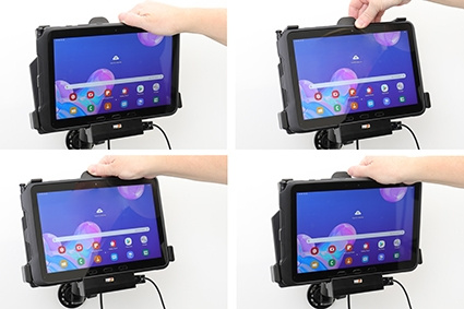 Brodit Aktiv-teline tupakansytyttimellä, Samsung Galaxy Tab Active Pro T540/T545/T547/T547U 