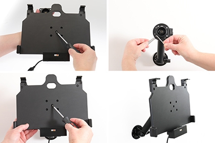 Brodit Aktiv-teline tupakkaliitännällä, Samsung Galaxy Tab Active Pro T540/T545/T547/T547U 