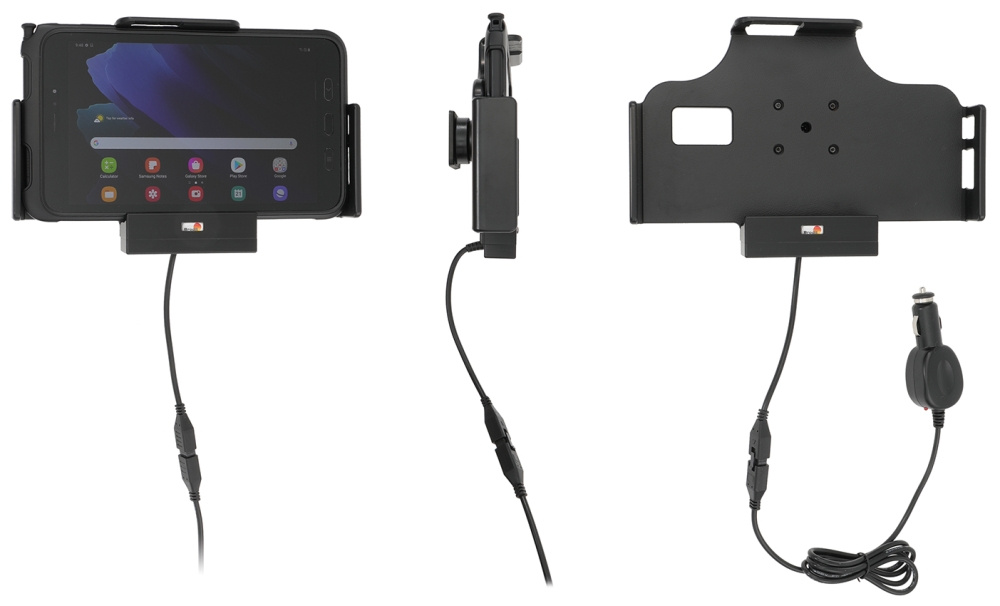 Brodit Aktiivinen pidike tupakansytyttimellä, Samsung Galaxy Tab Active 2 SM-T390/SM-T395/3 SM-T570/SM-T575/5 SM-X300/SM-X306B