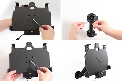 Brodit Aktiivinen pidike pysyvään asennukseen, Samsung Galaxy Tab Active Pro T540/T545/T547/T547U 