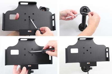 Brodit Aktiv-teline pysyvään asennukseen, Samsung Galaxy Tab Active 2 SM-T390/SM-T395/3 SM-T570/SM-T575/5 SM-X300/SM-X306B