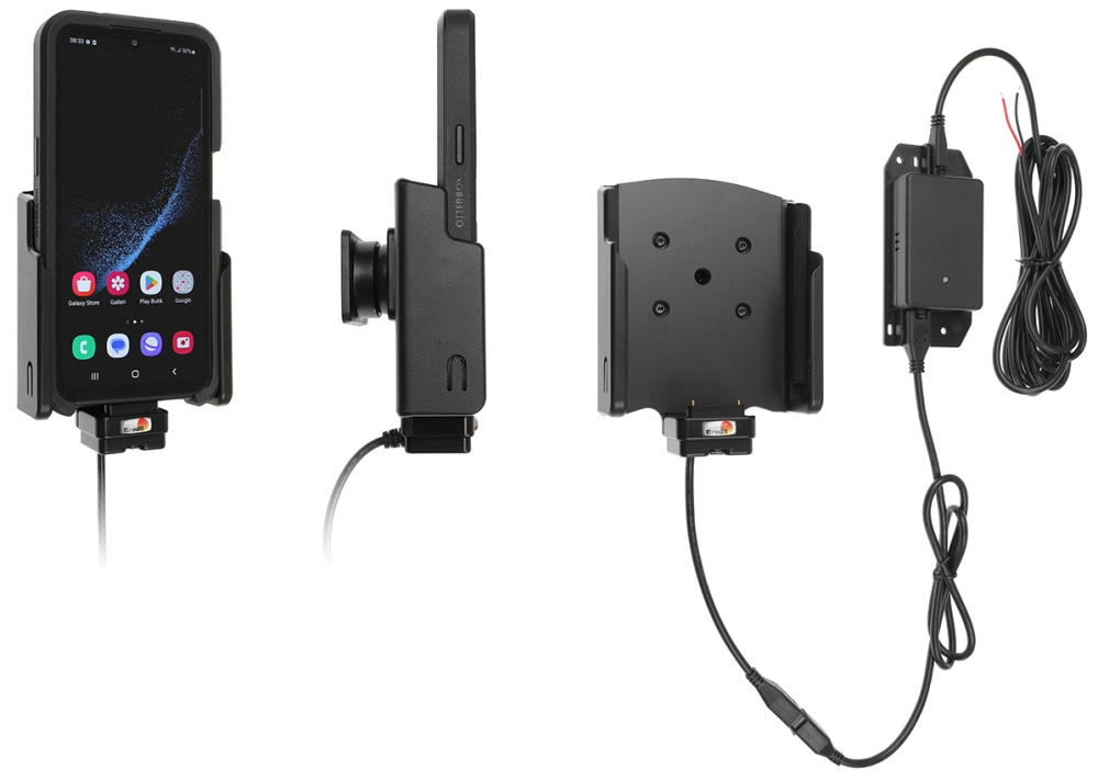 Brodit Aktiv-teline pysäköityyn asennukseen, Samsung Galaxy Xcover 6 Pro 