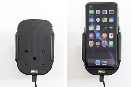 Brodit Qi langaton aktiivinen puhelinteline autolaturilla, Apple iPhone 11