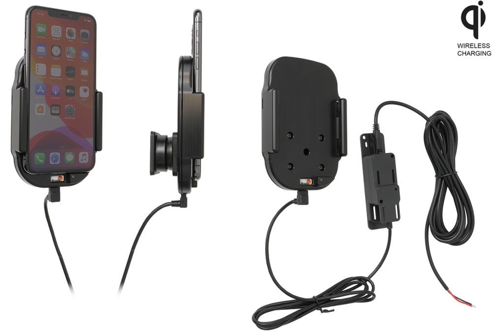 Brodit Qi langaton aktiivinen pidike kiinteään asennukseen, Apple iPhone 11 Pro Max 