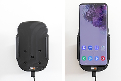 Brodit Qi langaton aktiivinen pidike pysyvään asennukseen, Samsung Galaxy S20 Plus 5G (SM-G986B/SM-G986F) 