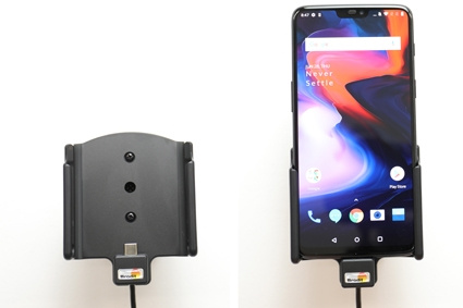 Brodit aktiivinen pidike USB-kaapelilla ja tupakansytytinadapterilla, OnePlus 6/6T/7