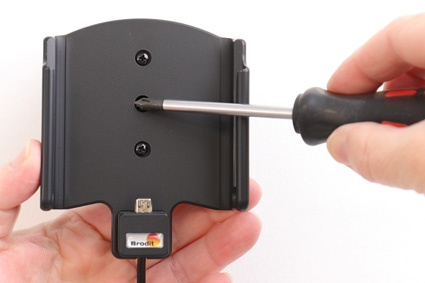 Brodit Aktiv-teline USB-kaapelilla ja tupakansytyttimen adapterilla, Samsung Galaxy A7 2018 (SM-A750) 