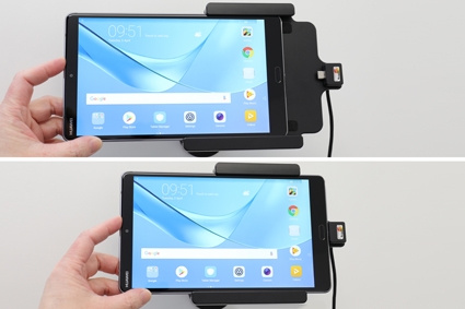Brodit Aktiivinen pidike USB-kaapelilla ja tupakansytyttimen adapterilla, Huawei MediaPad M5 8.4 