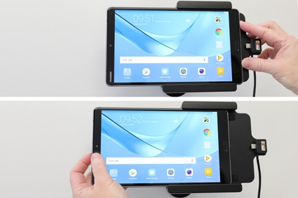 Brodit Aktiivinen pidike USB-kaapelilla ja tupakansytyttimen adapterilla, Huawei MediaPad M5 8.4 