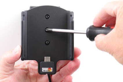 Brodit Aktiivinen pidike USB-kaapelilla ja tupakansytyttimen adapterilla, Samsung Galaxy A40 (SM-A405) 