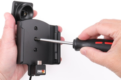 Brodit Aktiivinen pidike USB-kaapelilla ja tupakansytyttimen adapterilla, Samsung Galaxy A50 (SM-A505) 