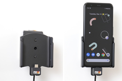 Brodit Aktiivinen pidike USB-kaapelilla ja tupakansytyttimen adapterilla, Google Pixel 4 
