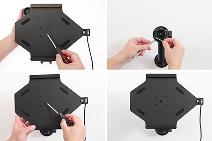 Brodit aktiivinen pidike USB-kaapelilla ja tupakansytyttimen adapterilla, Samsung Galaxy Tab S7 FE SM-T733 