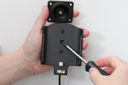 Brodit Aktiivinen pidike USB-kaapelilla ja tupakansytyttimen adapterilla, Samsung Galaxy S20 4G, 5G (SM-G981B/SM-G981F) 