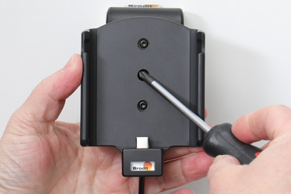 Brodit Aktiivinen pidike USB-kaapelilla ja tupakansytyttimen adapterilla, Samsung Galaxy S20 4G, 5G (SM-G981B/SM-G981F) 