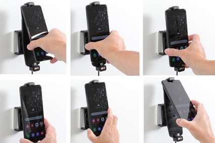 Brodit Aktiv-teline USB-kaapelilla ja tupakansytyttimen adapterilla, Samsung Galaxy Note 20 Ultra 5G/S20 Ultra 5G (SM-G988B)