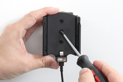 Brodit Aktiv-teline USB-kaapelilla ja tupakansytyttimen adapterilla, Apple iPhone 12 Mini 