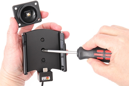 Brodit aktiivinen pidike USB-kaapelilla ja tupakansytyttimen adapterilla, Samsung Galaxy Xcover 5 