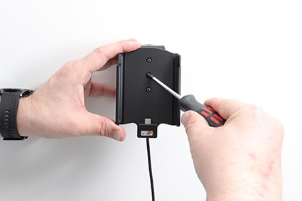 Brodit Aktiivinen pidike USB-kaapelilla ja tupakansytyttimen adapterilla, Samsung Galaxy S21+ 5G SM-G996B/SM-G996B/DS 