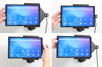 Brodit aktiivinen pidike USB-kaapelilla ja tupakansytyttimen adapterilla, Lenovo Tab K10 TB-X6C6F 