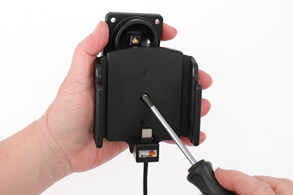 Brodit Aktiivinen pidike USB-kaapelilla ja tupakansytyttimen adapterilla, Samsung Galaxy S22 Ultra 5G (SM-S908B/SM-S908B/DS) 