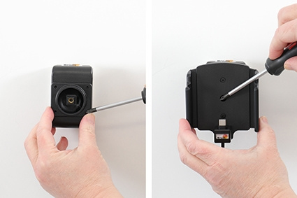 Brodit Aktiivinen pidike USB-kaapelilla ja tupakansytyttimen adapterilla, Samsung Galaxy S22 Ultra 5G (SM-S908B/SM-S908B/DS) 