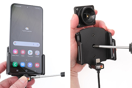 Brodit aktiivinen pidike USB-kaapelilla ja tupakansytyttimen adapterilla, Samsung Galaxy S22 5G SM-S901B/SM-S901B/DS 