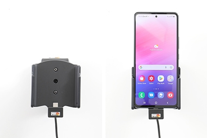 Brodit Aktiivinen pidike USB-kaapelilla ja tupakansytyttimen adapterilla, Samsung Galaxy A53 5G SM-A536B/DS 