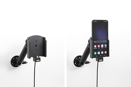 Brodit aktiivinen pidike USB-kaapelilla ja tupakansytyttimen adapterilla, Samsung Galaxy S23+ SM-S916B/DS 