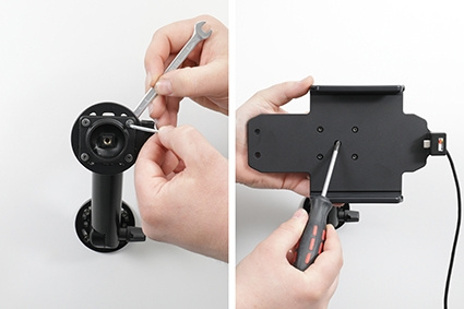 Brodit aktiivinen pidike USB-kaapelilla ja tupakansytyttimen adapterilla, Lenovo Tab M8 4th Gen 