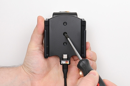 Brodit aktiivinen pidike USB-kaapelilla ja tupakansytyttimen adapterilla, Apple iPhone 15/15 Pro