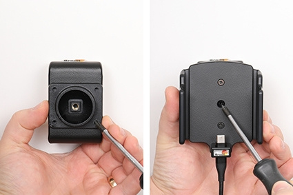 Brodit aktiivinen pidike USB-kaapelilla ja tupakansytyttimen adapterilla, Apple iPhone 15/15 Pro/16/16 Pro/16e