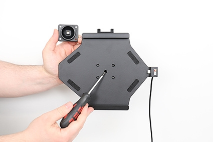 Brodit Aktiivinen pidike USB-kaapelilla ja tupakansytyttimen adapterilla, Samsung Galaxy Tab S9 FE SM-X51x 