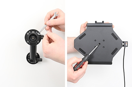 Brodit Aktiivinen pidike USB-kaapelilla ja tupakansytyttimen adapterilla, Samsung Galaxy Tab S9 FE SM-X51x 